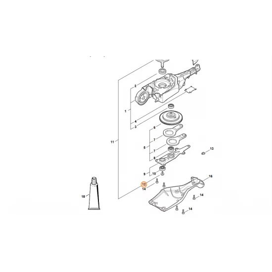 STIHL  Wkręt z łbem soczewkowym M4x8-10.9 9110 391 0630